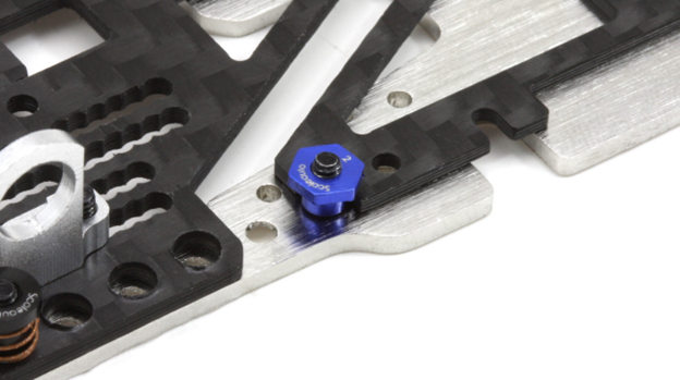 Scaleauto SC-8170A - Aluminum Suspension Mounts - Hexagonal Head - 2mm
