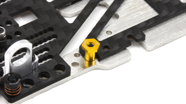 Scaleauto SC-8170C - Aluminum Suspension Mounts - Hexagonal Head - 4mm