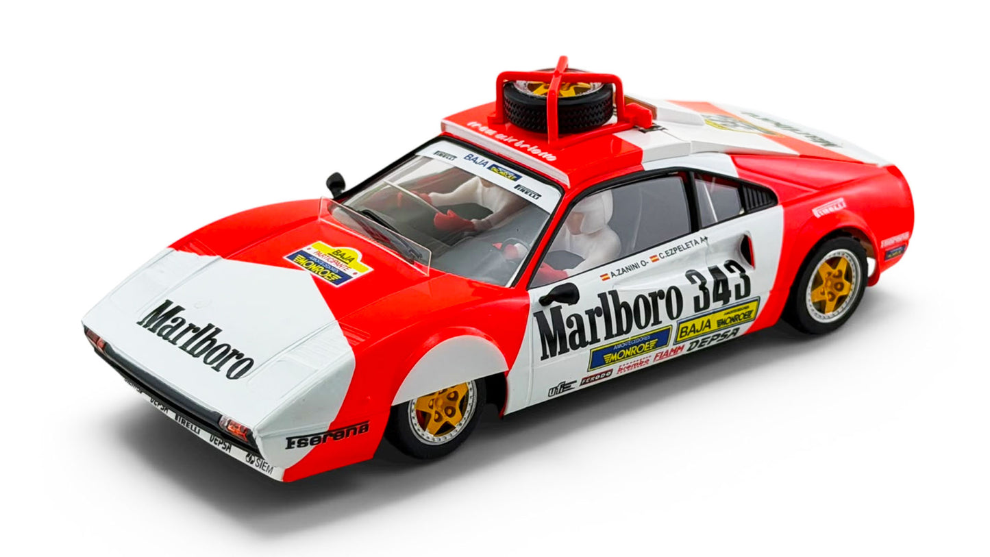 Avant Slot 51411 - PRE-ORDER NOW! - Ferrari 308 GTB - Marlboro Baja Aragon 1985 - Zanini