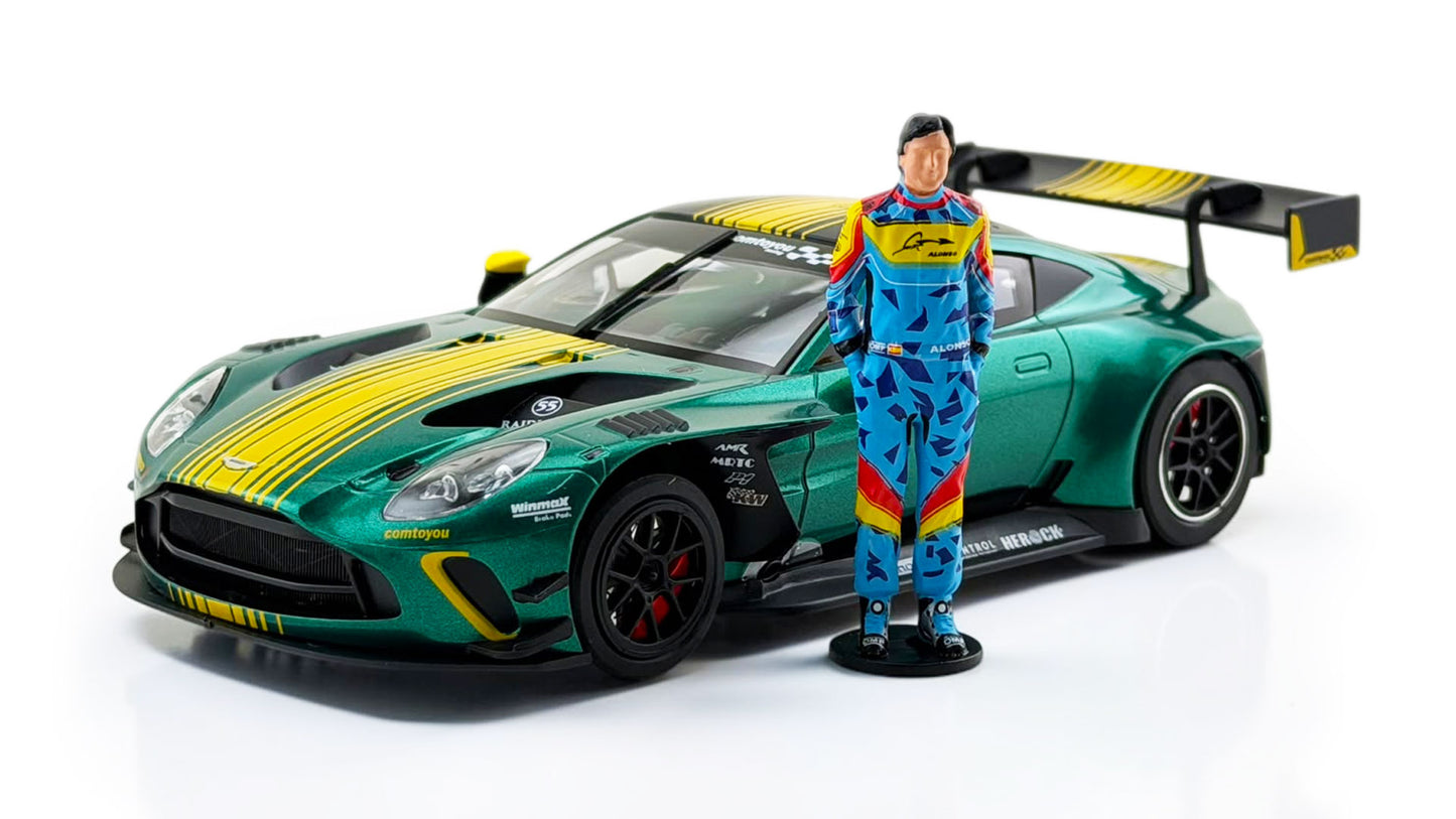 Avant Slot 52902 - PRE-ORDER NOW! - Aston Martin Vantage GT3 EVO - Test Car w/ Alonso Figure