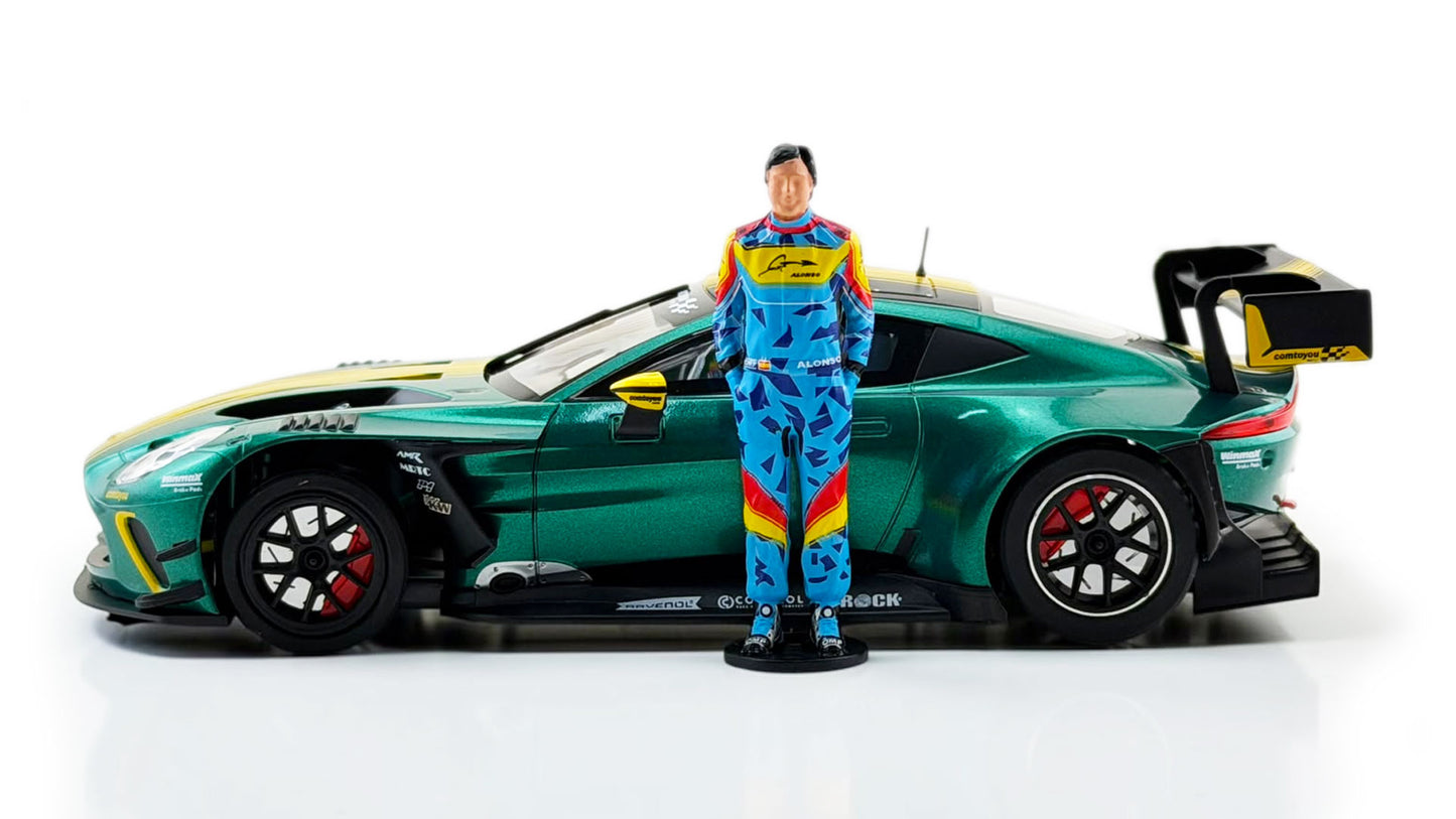 Avant Slot 52902 - PRE-ORDER NOW! - Aston Martin Vantage GT3 EVO - Test Car w/ Alonso Figure