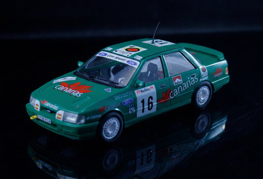 Fly A2128 - PRE-ORDER NOW! - Ford Sierra Cosworth - Canarias #16 - '91 Rally Catalunya-Costa Brava