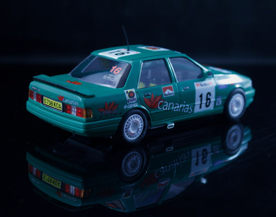 Fly A2128 - PRE-ORDER NOW! - Ford Sierra Cosworth - Canarias #16 - '91 Rally Catalunya-Costa Brava