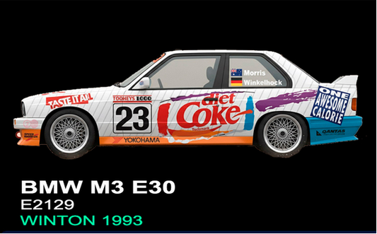 Fly A2129 - PRE-ORDER NOW! - BMW M3 E30 - Diet Coke #23 - '93 Winton