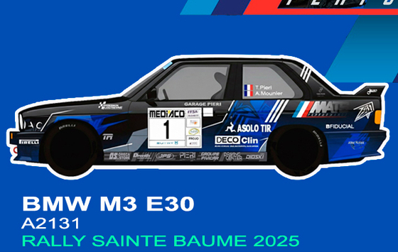 Fly A2131 - PRE-ORDER NOW! - BMW M3 E30 - MATS #1 - '25 Rally Sainte Baume