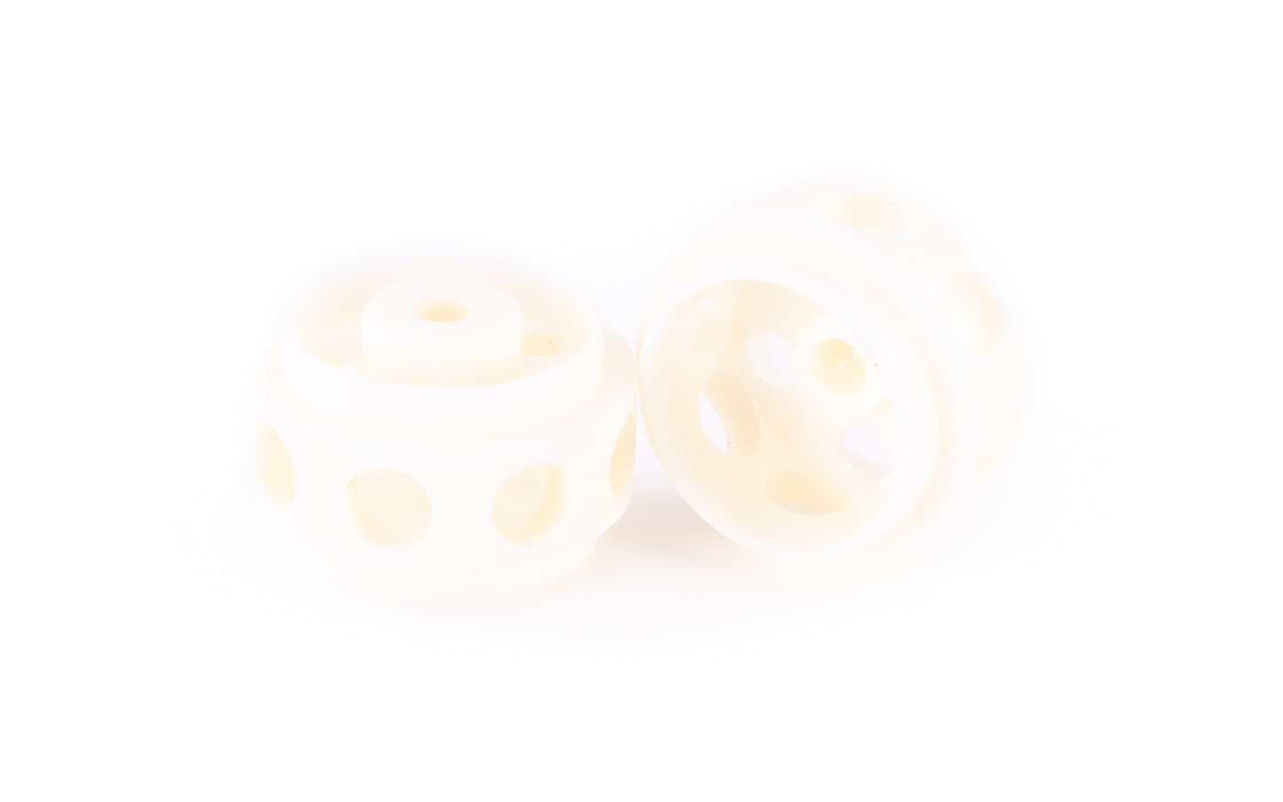Avant Slot 20722 - Delrin Plastic Wheels - 14.5 x 9mm - White - pair