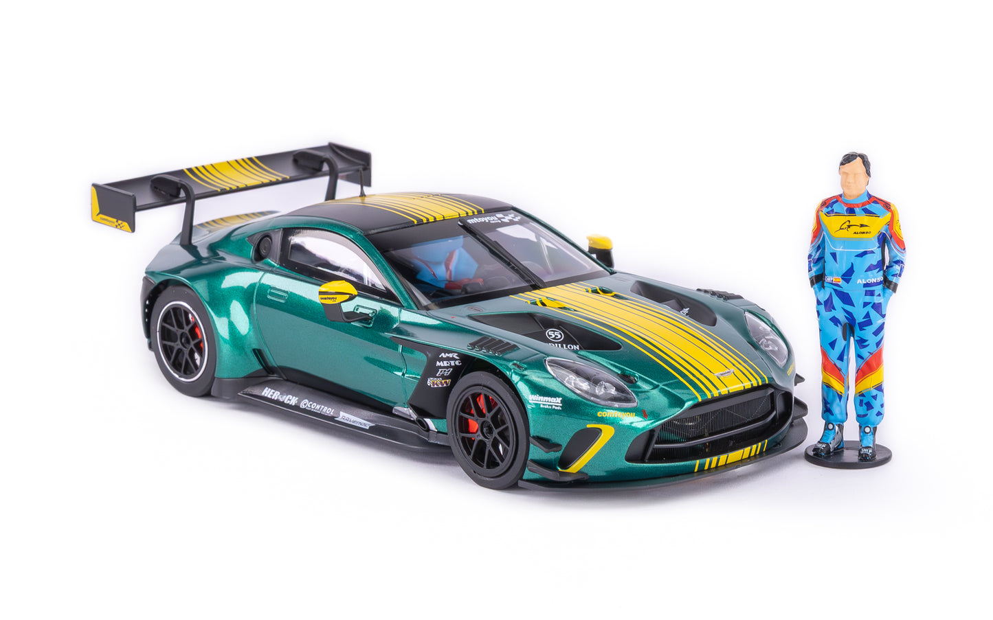 Avant Slot 52902 - Aston Martin Vantage GT3 EVO - Test Car w/ Alonso Figure