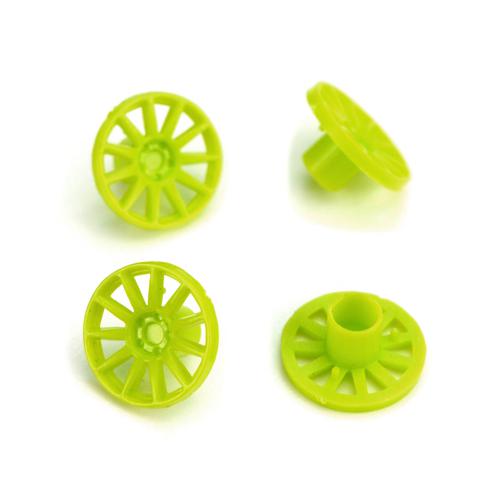 Avant Slot 20753C - Wheel Inserts - Rally - for 15.5mm wheels - Green - pack of 4