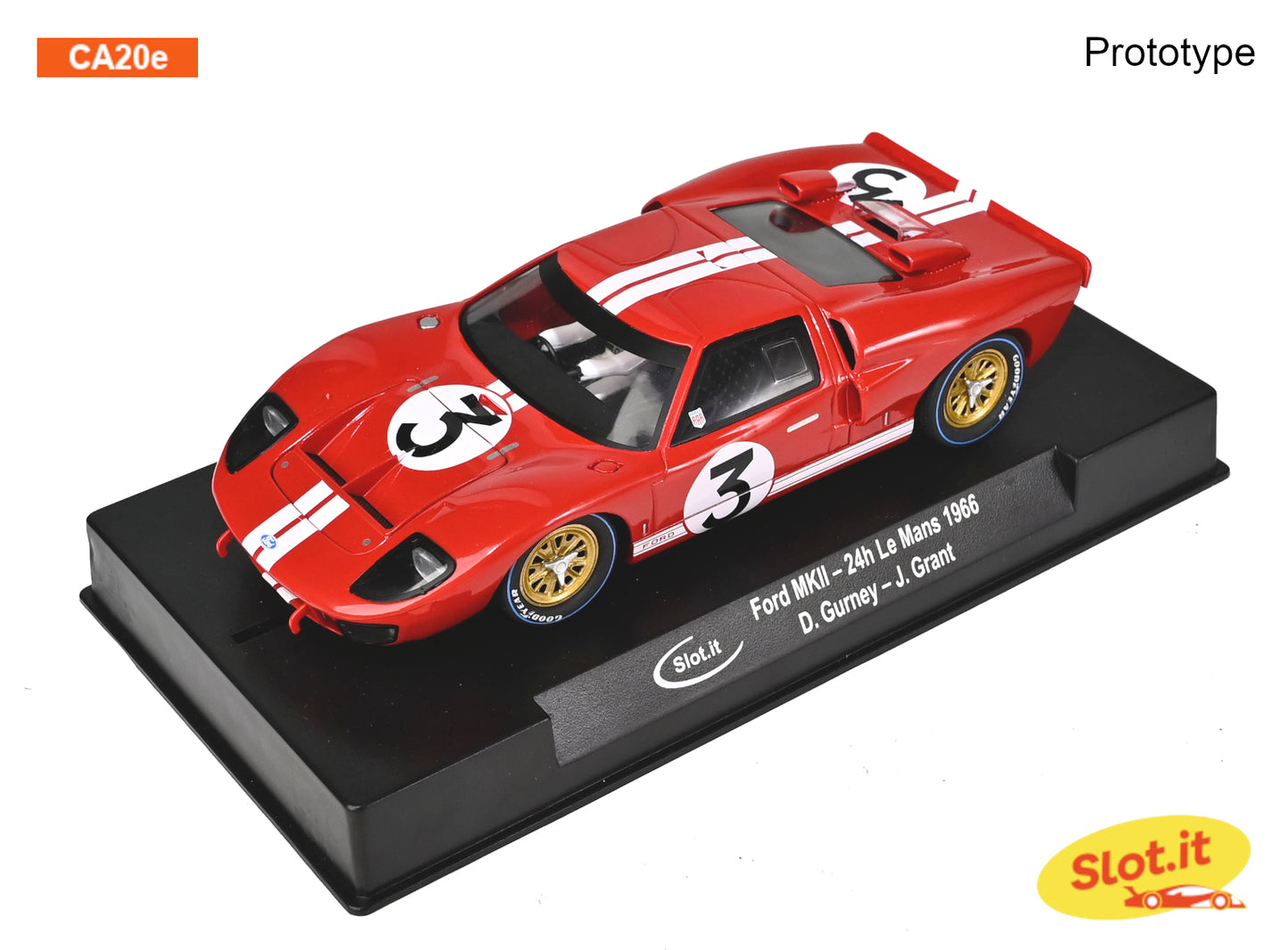 Slot.it CA20E - PRE-ORDER NOW! - Ford GT40 Mk II - Dan Gurney / Jerry Grant #3 - ’66 Le Mans