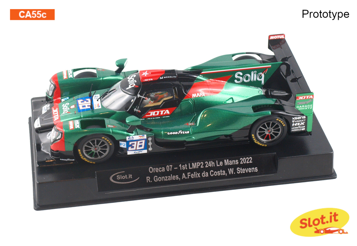 Slot.it CA55C - PRE-ORDER NOW! - Oreca 07 #38 - R. Gonzales / A.Felix da Costa / W. Stevens - '22 24H Le Mans Winner