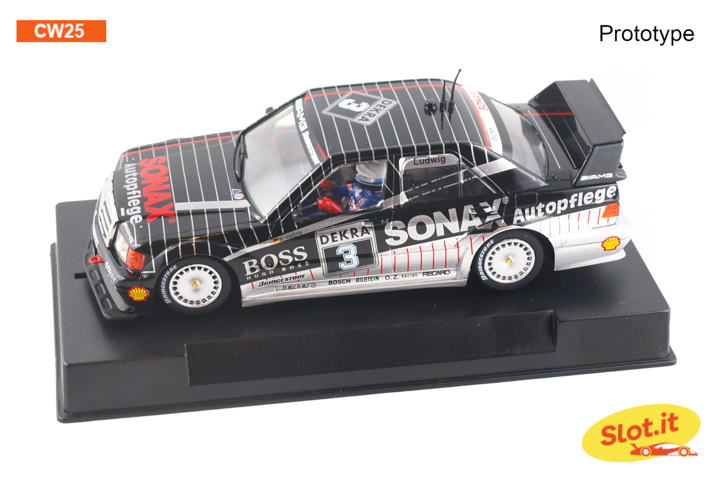Slot.it CW25 - PRE-ORDER NOW! - Mercedes 190E - Klaus Ludwig #3 - '92 DTM Winner