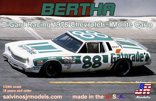 Salvinos JR Models DIMC1978P - 'Bertha' - 1978 Chevy Monte Carlo - DiGard Racing