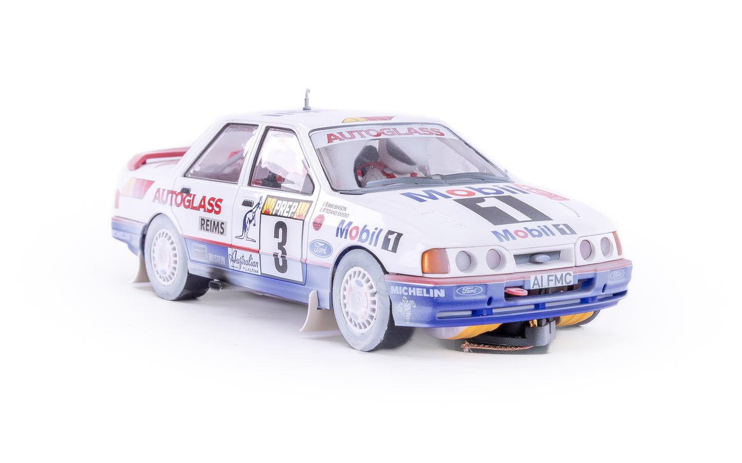 Fly A2108AR - Ford Sierra Cosworth 4x4 - Mobil1 #7 - '92 Rally Montecarlo - AFTER RACE