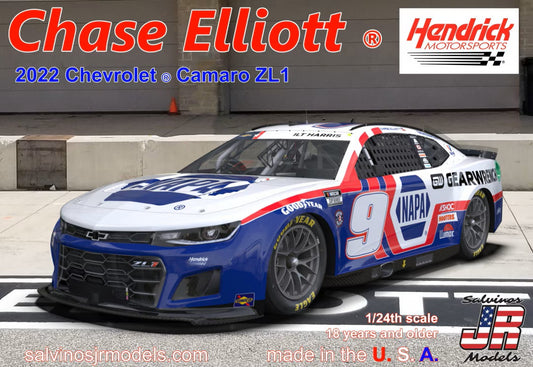 Salvinos JR Models HMC2022CEC - Chase Elliott - Hendrick Motorsports - 2022 Camaro ZL1 'Patriotic'