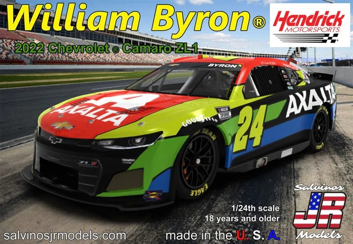 Salvinos JR Models HMC2022WBP - William Byron - Hendrick Motorsports - 2022 Camaro ZL1 'Axalta'