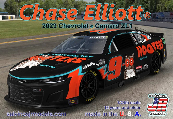 Salvinos JR Models HMC2023CEH - Chase Elliott - Hendrick Motorsports - 2023 Camaro ZL1 'Hooters'
