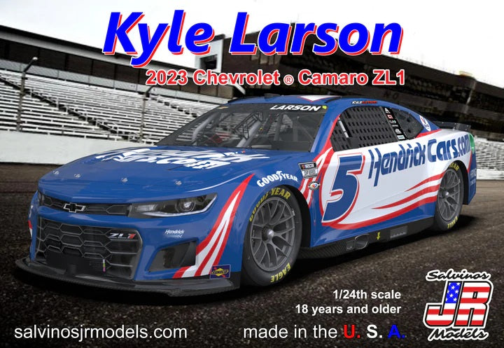 Salvinos JR Models HMC2023KLP - Kyle Larson - Hendrick Motorsports - 2023 Camaro ZL1 'Cars.com'