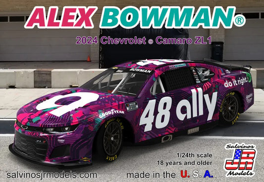 Salvinos JR Models HMC2024ABP - Alex Bowman - Hendrick Motorsports - 2024 Camaro ZL1 'Ally'