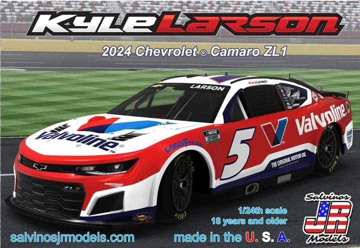 Salvinos JR Models HMC2024KLV - Kyle Larson - Hendrick Motorsports - 2024 Camaro ZL1 'Valvoline'