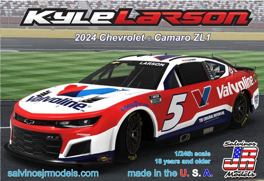 Salvinos JR Models HMC2024KLV - Kyle Larson - Hendrick Motorsports - 2024 Camaro ZL1 'Valvoline'