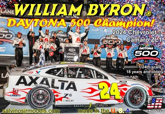 Salvinos JR Models HMC2024WBD - William Byron - Hendrick Motorsports - 2024 Daytona 500 Winner