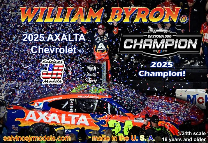 Salvinos JR Models HMC2025WBD - William Byron - Hendrick Motorsports - 2025 Daytona 500 Champion