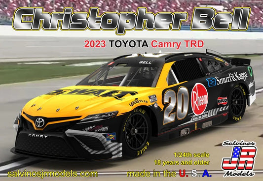 Salvinos JR Models JGT2023CBP - Christopher Bell - Joe Gibbs Racing - 2023 Toyota Camry TRD 'Dewalt'