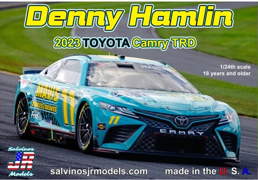 Salvinos JR Models JGT2023DHM - Denny Hamlin - Joe Gibbs Racing - 2023 Toyota Camry TRD 'Mavis'