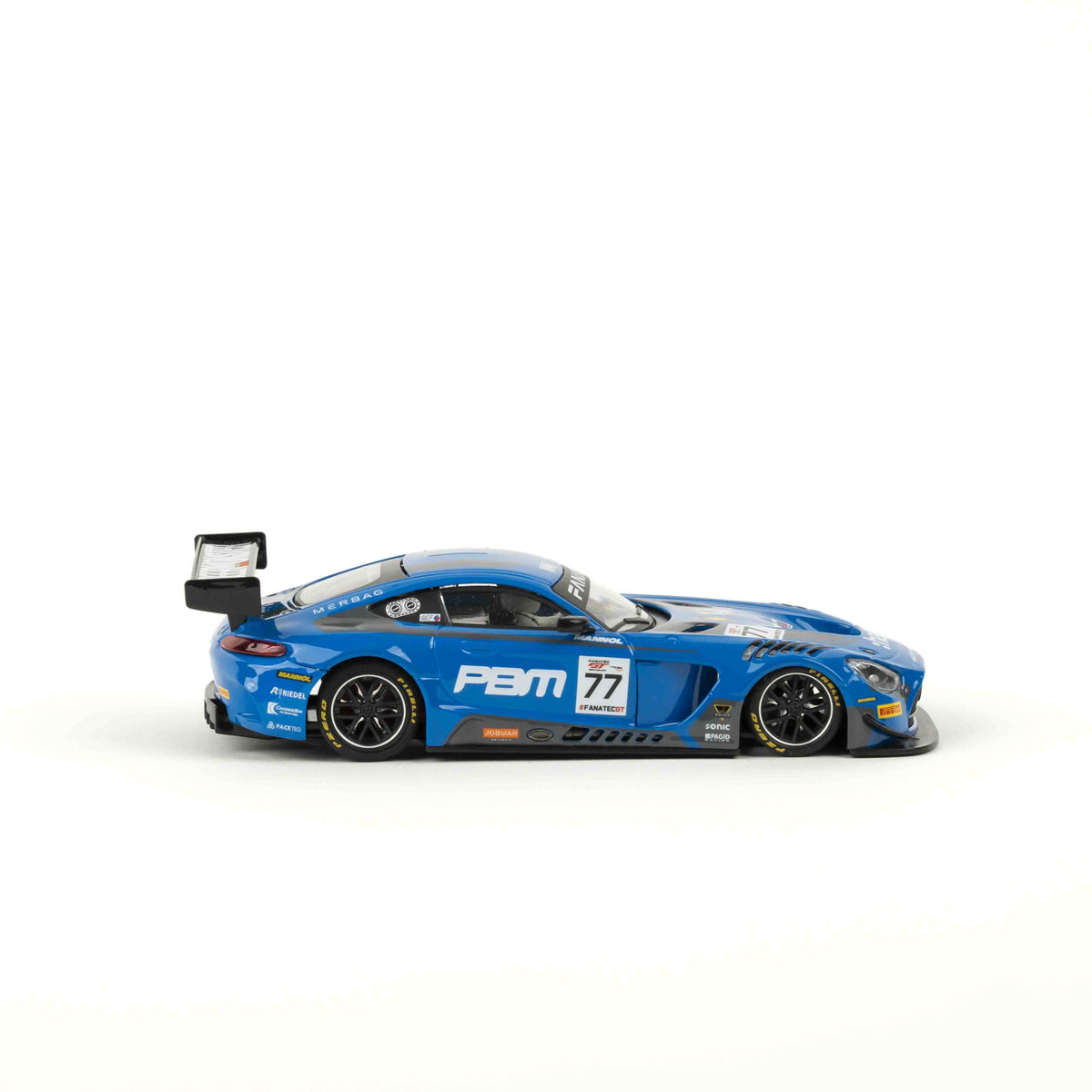 NSR 0650SW - PRE-ORDER NOW! - Mercedes AMG GT3 EVO - Blue #77 - '23 HRT Fanatec