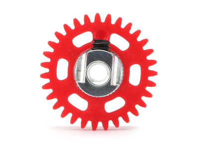 NSR6631EVO 3/32 ANGLEW SOFT PLASTIC GEAR 31T RED D.16MM W/EVO ULTRALIGHT&BALANCED HUB