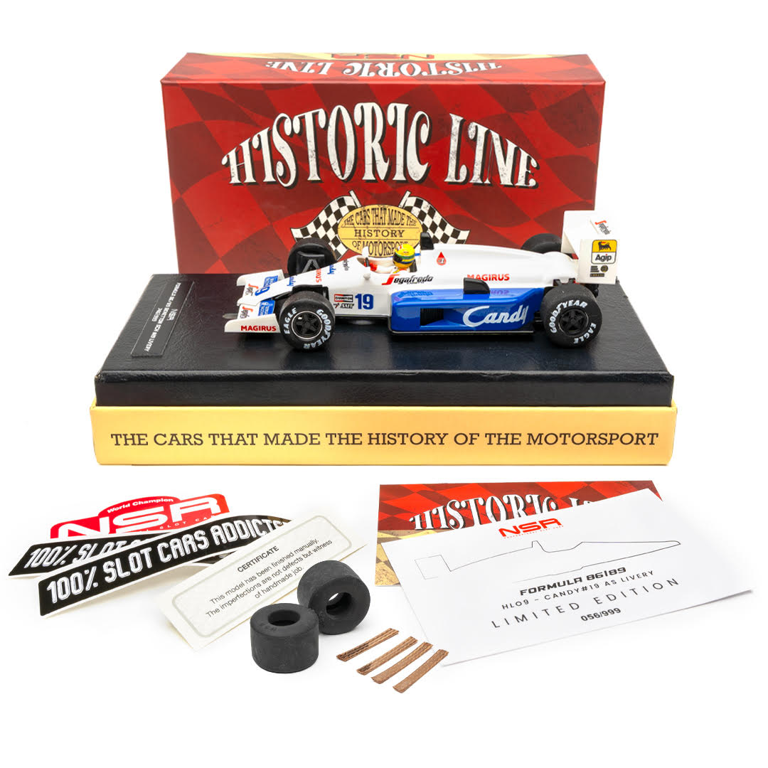 NSR HL09 - PRE-ORDER NOW! - Formula 86/89 - Toleman #19 - Ayrton Senna - Historic Line