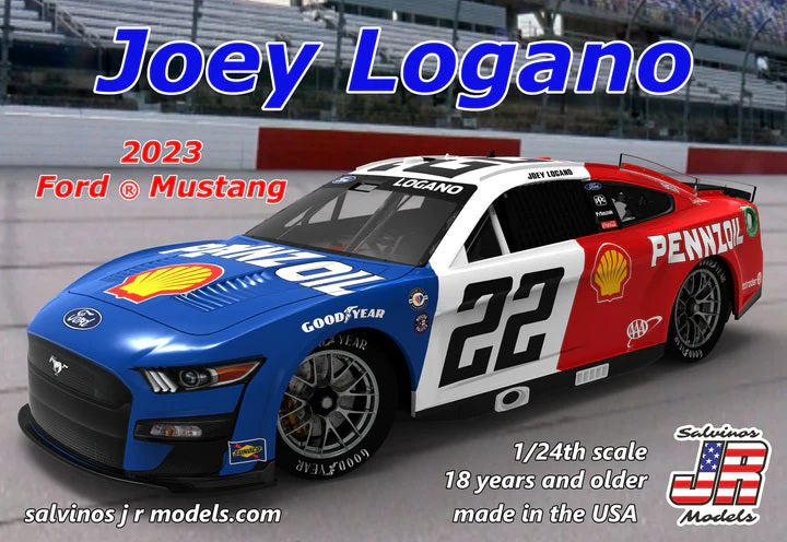 Salvinos JR Models PF2023JLDA - Joey Logano - Team Penske - 2023 Ford Mustang Throwback