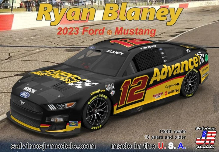 Salvinos JR Models PF2023RBA - Ryan Blaney - Team Penske - 2023 Ford Mustang 'Advanced Auto'