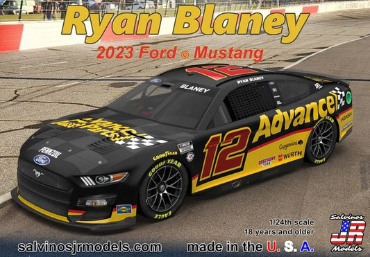 Salvinos JR Models PF2023RBA - Ryan Blaney - Team Penske - 2023 Ford Mustang 'Advanced Auto'