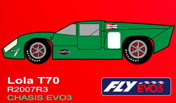 Fly R2007R3 - PRE-ORDER NOW! - Lola T70 MkIII - Green - RACING EVO3