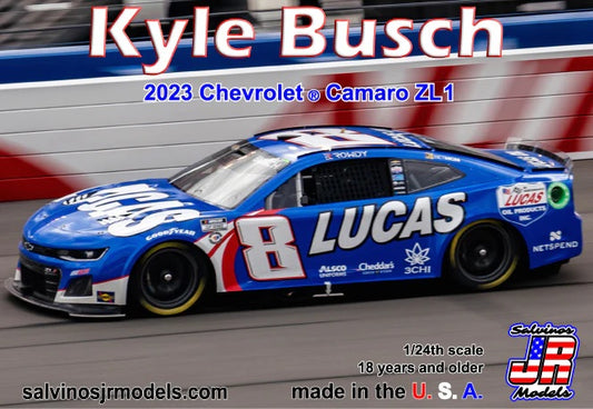 Salvinos JR Models RCC2023KBL - Kyle Busch - Richard Childress Racing - 2023 Camaro ZL1 'Lucas Oil'
