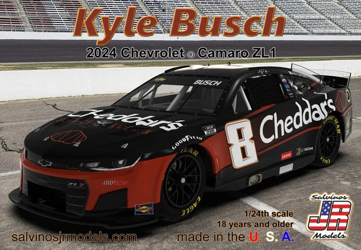 Salvinos JR Models RCC2024KBP - Kyle Busch - Richard Childress Racing - 2024 Camaro ZL1 'Cheddars'