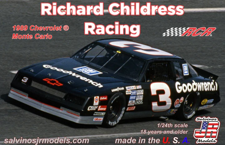 Salvinos JR Models RCMC1989P - Richard Childress Racing - 1989 Chevy Monte Carlo