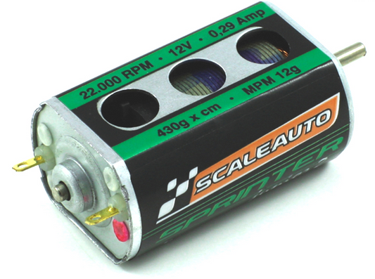 Scaleauto SC-0029 - Long-Can 'Sprinter-Junior-2' Motor, 22.5k rpm - with Active Cooling