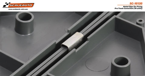 Scaleauto SC-10130 - Metal Clips for Connecting Edges of Pro Track System - SPECIAL ORDER