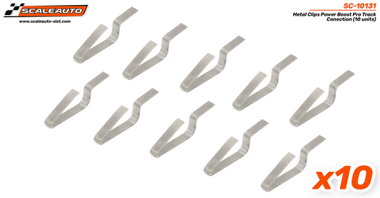 Scaleauto SC-10131 - Metal Power Boost Clips for Pro Track System