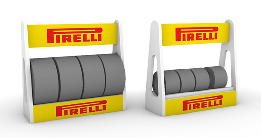 Scaleauto SC-10248D - Tire Rack - Pirelli - pack of 2