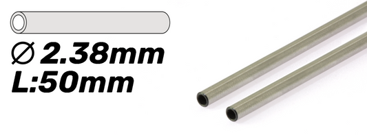 Scaleauto SC-1201 - 3/32 x 50mm Rectified, Hollow Steel Axle