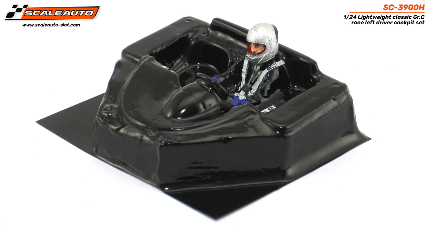 Scaleauto SC-3900H - Lightweight Cockpit Set - for 1/24 Group C (Left-Side Driver)