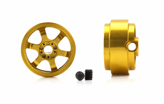 Scaleauto SC-4049E25 - Aluminum Wheels - 16.2 x 8.5mm - Jarama