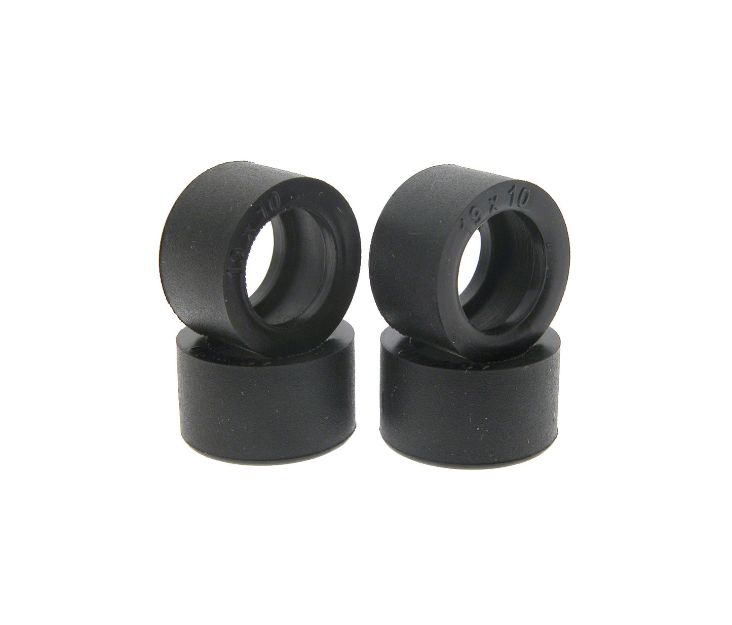 Scaleauto SC-4720 - Tires, 19x10mm, for profile hubs, pack of 4