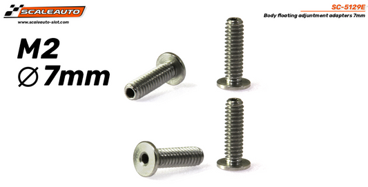 Scaleauto SC-5129E - Body Floating Screws - M2 x 7mm - pack of 4