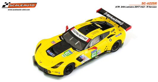 Scaleauto SC-6225R - PRE-ORDER NOW! - Corvette C7R #63 - '17 Le Mans 24h 3rd - R Series