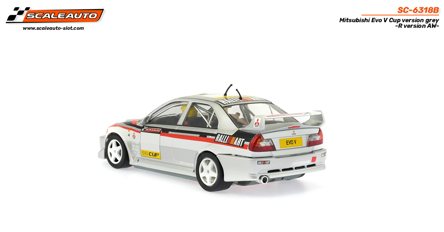 Scaleauto SC-6318B - Mitsubishi Lancer EVO V  - Cup Version - Grey - R4WD Series