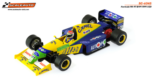 Scaleauto SC-6345 - Formula 90/97 - Benetton B191 #20 N. Piquet - High Nose